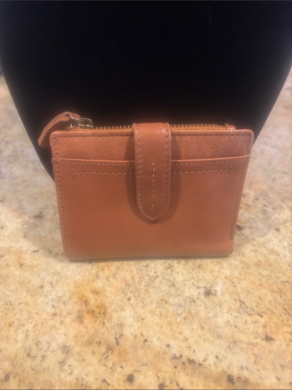 Classic Leather Card Wallet in Brown